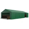 Image de Opslagtent 6x12 m stabiele industrietent met PVC-Zeil 750 N donkergroen beschutting met grondframe