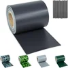 Image de tectake® Tuinscherm - 70 meter Vlechtwand - 19 cm hoog - Balkonscherm - Privacyscherm - 450 g/m² Weerbestendig PVC - Dubbelzijdig Bedrukt - Folie voor Hekwerk en Tuin - Zichtdoek - Zichtbreeknet - Inclusief 30 Bevestigingsclips - Antraciet