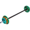 Image de Gorilla Sports Aerobic Halterset 19,3 kg - Gripper Gietijzer - Halterstang Met 6 Gewichten
