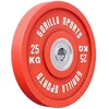 Image de Gorilla Sports Bumper Plate - Halterschijf - 25 kg - Gietijzer - 50 mm