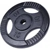 Image de Gorilla Sports Gewicht - Halterschijf - 10 kg - Gripper Gietijzer zwart - 30 mm