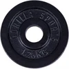 Image de Gorilla Sports Gewichtsschijf - Halterschijf - 1.25 kg - Gietijzer Zwart - 30 mm