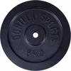 Image de Gorilla Sports Gewichtsschijf - Halterschijf - 5 kg - Gietijzer Zwart - 31 mm