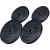 Image de Gorilla Sports Halterschijven - 30 kg - 2x5 & 2x10 kg - Gietijzer Zwart - 30 mm