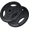 Image de Gorilla Sports Gewichtsschijven - 2 x 15 kg - Halterschijven - Gietijzer - Zwart - 30 mm