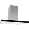 Image de Klarstein Afzuigkap Madonna - Eilandkap, Energie-efficiëntieklasse B, 90 cm Breedte, 500 m³/h Afzuigcapaciteit, Afvoer-/Recirculatiebedrijf, Veiligheidsglas, Verlichting, Touchpad, Zwart - 60 cm 20W 68 dB - voor Keuken - Vetfilter RVS - RVS