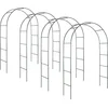 Image de tectake® 4x Rozenboog - bloemenboog - klimplantenboog - Weersbestendig Klimplantenboog, Elegant Ontwerp, Stevige Houvast, Hoogte 240 cm