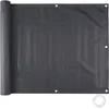 Image de tectake® - balkondoek balkonreling tuinscherm - hoogte 90 cm - 6 meter - zwart - 402706
