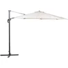 Image de BELIANI SAVONA - Zweefparasol - Lichtbeige - Polyester