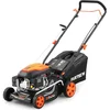 Image de FUXTEC Benzine Grasmaaier FX-RM4346ECO 2in1 - 3,5pk / 2,6kW - 42cm Maaibreedte - 5-traps Maaihoogteverstelling - 146ccm 4-Takt - Incl. 40L Grasvanger & Reinigingsaansluiting