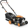 Image de FUXTEC FX-RM4346 Benzine Grasmaaier   3-in-1   43 cm   Zelfrijdend met Achterwielaandrijving   Mulchfunctie & 40L Opvangbak   Big Wheels