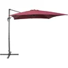 Image de BELIANI MONZA - Zweefparasol - Bordeaux - Polyester