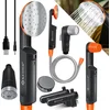 Image de KESSER® Buitendouche met Accu en 12V Pomp Tuindouche 4,5 liter/minuut oplaadbare mobiele Douche voor Buiten Camping Tuin - Zwart / Oranje