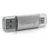 Image de MediaRange MR941-1 USB flash drive 1 TB USB Type-A / USB Type-C 3.2 Gen 1 (3.1 Gen 1) Zilver