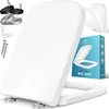 Image de KESSER® WC bril met Soft Close Deksel - Toiletbril met Duroplast en Quick-Release-functie - Wit / Vierkant