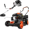 Image de FUXTEC Benzine tuinset   Grasmaaier FX-RM4180 & Bosmaaier FX-MS125 80cc voor gazon en tuinonderhoud