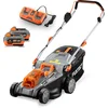 Image de Accu grasmaaier 40V (2X20V) - FUXTEC FX-E2RM43 - 43cm 2 x 4Ah Li-Ion accu's, dubbele 2,4A lader, 40L opvangbak