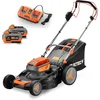 Image de Zelfrijdende accu grasmaaier 40V (2X20V) - FUXTEC FX-E2RM46 - 46cm mulch zij-uitworp 2 Li-Ion 4Ah accu's
