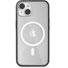 Image de Woodcessories Clear Case Bio MagSafe - geschikt voor iPhone 14 Plus - gemaakt van bio-materialen - geschikt voor MagSafe en draadloos laden - Black-matte