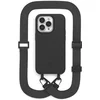 Image de Change 2 in 1 Bio Case Big Belt edition - geschikt voor iPhone 14 Pro - afneembare schouderband - nekkoord - duurzaam - eco vriendelijk - gemaakt van bio-materialen - Black