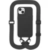 Image de Change 2 in 1 Bio Case Big Belt edition - geschikt voor iPhone 14 Plus - afneembare schouderband - nekkoord - gemaakt van bio-materialen - Black