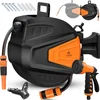 Image de KESSER® Tuinslanghaspel Automatische Wandslangenbox inclusief 30 meter Tuinslang en Muurbevestiging - Oranje