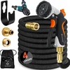 Image de KESSER® Premium Tuinslang flexibel 45 meter - uitrekbare Tuinslang inclusief aansluitingen, Ophanghaak en Sproeikop - Zwart