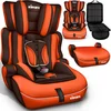 Image de KIDUKU® Autostoel 9-36 kg (1-12 jaar)   Kinderzitje ECE R129/03, Groep 1/2/3 Autokinderstoel Kinderautostoel (Bruin/Oranje)