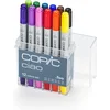 Image de Copic Ciao Marker Basic Set 12 Markers - Professionele Stiften Alcoholbasis - Markers Stiften Voor Tekenen En Ontwerpen - Copic Markers