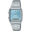 Image de Casio Casio Collection Vintage AQ-230A-2A1MQYES Horloge - Staal - Zilverkleurig - Ø 31.5 mm