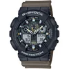 Image de Casio G-Shock GA-100TU-1A3ER Horloge - Kunststof - Bruin - Ø 50 mm