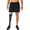 Image de Asics Road 2 In 1 5´´ Korte Broek Zwart S Man