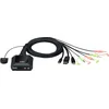 Image de ATEN CS52DP 2-poorts USB C DP hybride kabel KVM switch