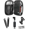 Image de Lezyne Pocket Organizer Loaded Road - Compacte fietstas met Lezyne Power Lever, Classic Tubeless Kit, Multi Tool Rap II 6, Twin Speed Drive & 1 x Co2 Patroon 20 gr - Nylon - 15x7.6x2 cm - Zwart