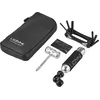 Image de Lezyne Pocket Organizer Loaded MTB - Compacte fietstas met Lezyne Power Lever, Classic Tubeless Kit & Multi Tool Rap II 6 - Nylon - 15x7.6x2 cm - Zwart