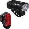 Image de Lezyne Lite Drive 1200 + KTV Drive Pro+ - Fietsverlichting set - Fietslampen voor en achter - Fietslicht - Waterbestendig - 1200 lumen - Zwart
