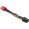 Image de Akasa Stroom Aansluitkabel [1x PCIe stekker 6-polig - 1x PCIe stekker 8-polig] 10.00 cm Geel, Zwart