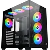 Image de PC-behuizing - XIGMATEK - Aqua V AIR - Cube - ATX - Gehard glas - ARGB - Zwart