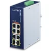 Image de PLANET IP30 Industrial 4-Port Unmanaged Gigabit Ethernet (10/100/1000) Power over Ethernet (PoE) Blauw, Wit
