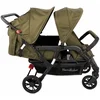 Image de Familidoo Lidoo Lite Arctic Buggy 4 zits Geschikt voor 2 newborn baby's - Compact (77 cm) -inclusief regenhoes - Perfect voor Gastouders & Kinderdagverblijven- Full green
