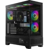 Image de Gamdias Atlas M1 Aquarium Gaming Case met Temperatuur Display - Game PC / Computer Behuizing - aRGB / RGB LED Verlichting - Zwart