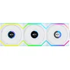 Image de Lian Li UNI FAN SL Wireless LCD White - Ventilatorhuis 3-pack - 120mm - 350 - 1900 rpm - 29.5 dBA - 4-pin PWM - Lian Li L-Connect - ARGB - wit