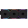 Image de Lian Li UNI FAN TL Wireless ARGB Black 3-IN-1 - Ventilatorhuis - 3-pack - 120mm - 89.64 cfm - 200 - 2600 rpm - 33 dBA - 4-pin PWM - Incl. L-Wireless controller - zwart