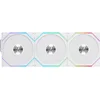 Image de Lian Li UNI FAN TL Wireless ARGB White 3-IN-1 - 3-pack - 120mm - 89.6 cfm - 200 - 2600 rpm - 33 dBA - Incl. L-Wireless Controller - wit