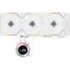 Image de Lian Li Hydroshift II LCD-C 360TL White - Vloeistof-koelsysteem processor - afmeting radiator: 360 mm - voor Intel LGA: 1851, 1700 - AMD AM5, AM4 - 2.1-inch IPS LCD-scherm - 3x 120 mm UNI FAN TL Wireless FAN's - L-Connect 3 software - wit