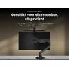 Image de BenQ Ergo monitor arm 1 scherm zwart BSH01 - Monitor stand met gasveer voor schermen tot 45 inch en 20 kg - Zware uitvoering - Snelle montage - Geen wiebelen - Bovenklem en kabeltule in voet - Versterkingsplaat - VESA 75x75 en 100x100 mm