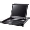 Image de ATEN CL1000M rack console 43,2 cm (17") 1280 x 1024 Pixels Metaal, Kunststof Zwart 1U