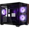 Image de Cooler Master Elite 481 Wood Mini Tower Zwart