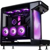 Image de Cooler Master MasterFrame 360 Stage LCD - ATX, M-ATX, Mini-ITX - Open frame - LCD-scherm - USB4 type-C - PCIe 5.0 riser - verticale GPU-montage - zwart