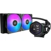Image de Cooler Master MasterLiquid Core Nex Digital 240 Black - afmeting radiator: 240 mm - voor Intel LGA 1851, 1700 - AMD AM5, AM4 - 2.1" LED Digital Display - 2x 120mm ARGB PWM Fans